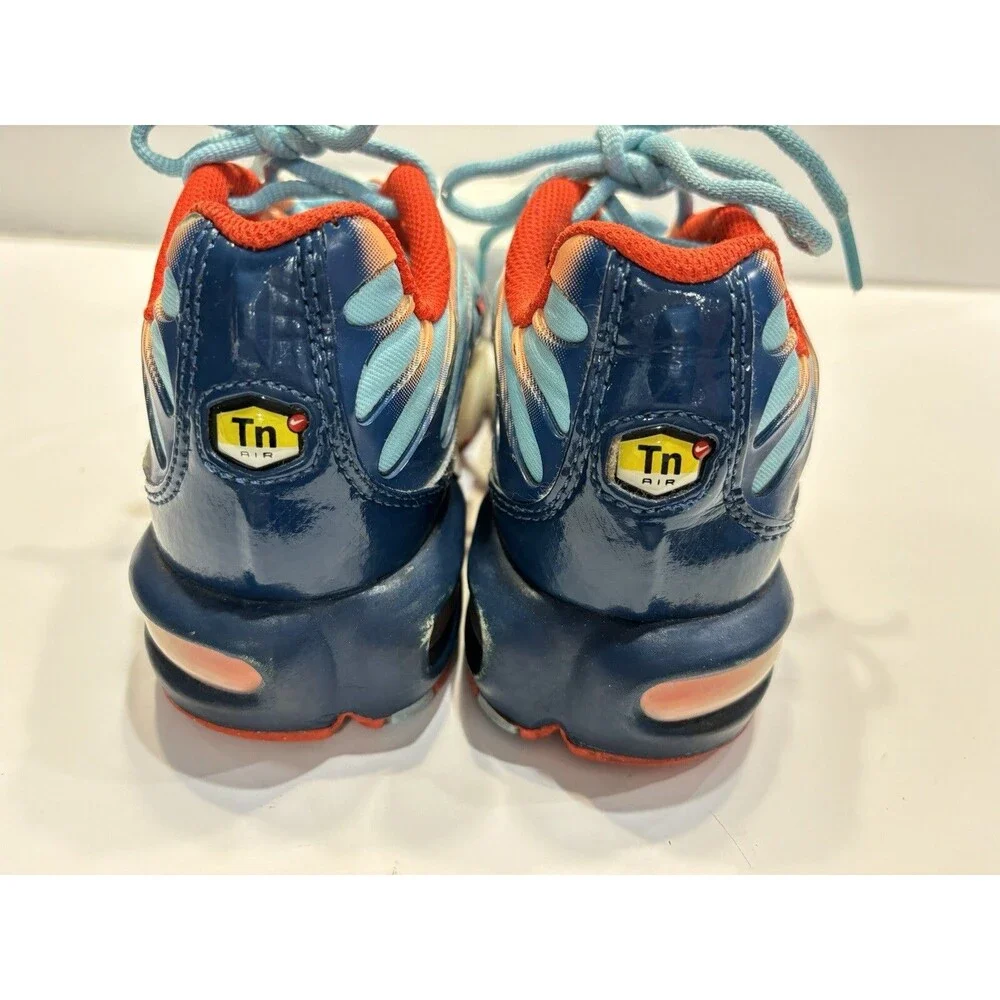 Nike Air Max Plus GS SWOOSH CHAIN Blue Orange White CQ4816 400 GS Sz 5.0Y